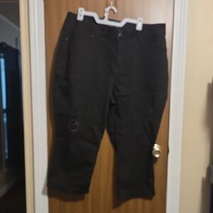 💖 Royalty For Me Black Slim Stretch Crop Pants